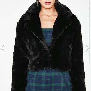 tiger mist mimi fur crop jacket